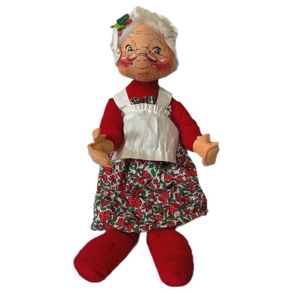 Annalee Doll 1968 Christmas 18” Mrs Claus Mobilitee Vintage - Picture 3 of 6